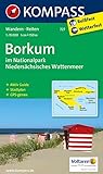 Borkum im Nationalpark Niedersächsisches Wattenmeer: Wanderkarte mit Rad- und Reitwegen und touristischen Hinweisen. GPS genau. 1:15000 (KOMPASS Wanderkarte, Band 727)