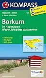 Borkum im Nationalpark Niedersächsisches Wattenmeer: Wanderkarte mit Rad- und Reitwegen und touristischen Hinweisen. GPS genau. 1:15000 (KOMPASS Wanderkarte, Band 727)